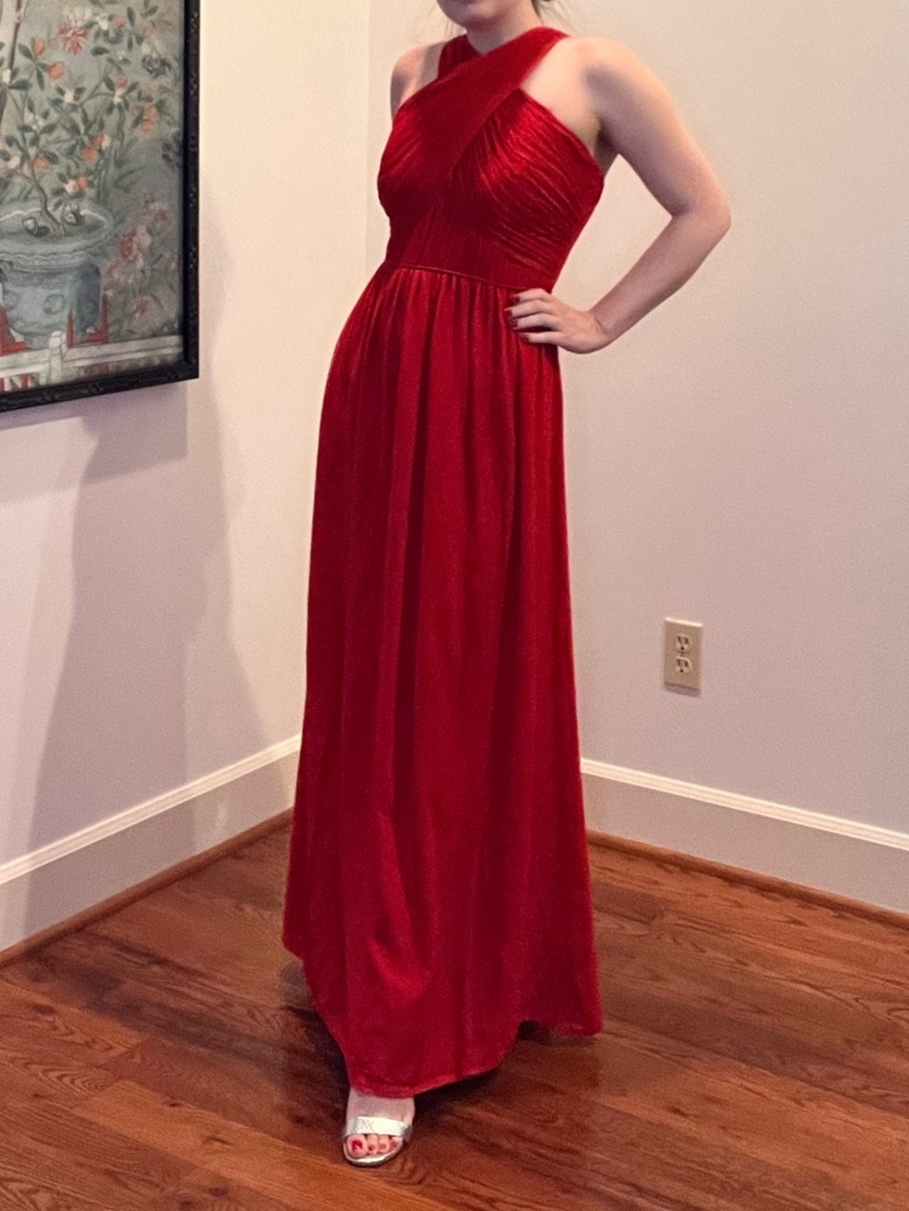 Shoshanna Vibrant Red Evening Gown